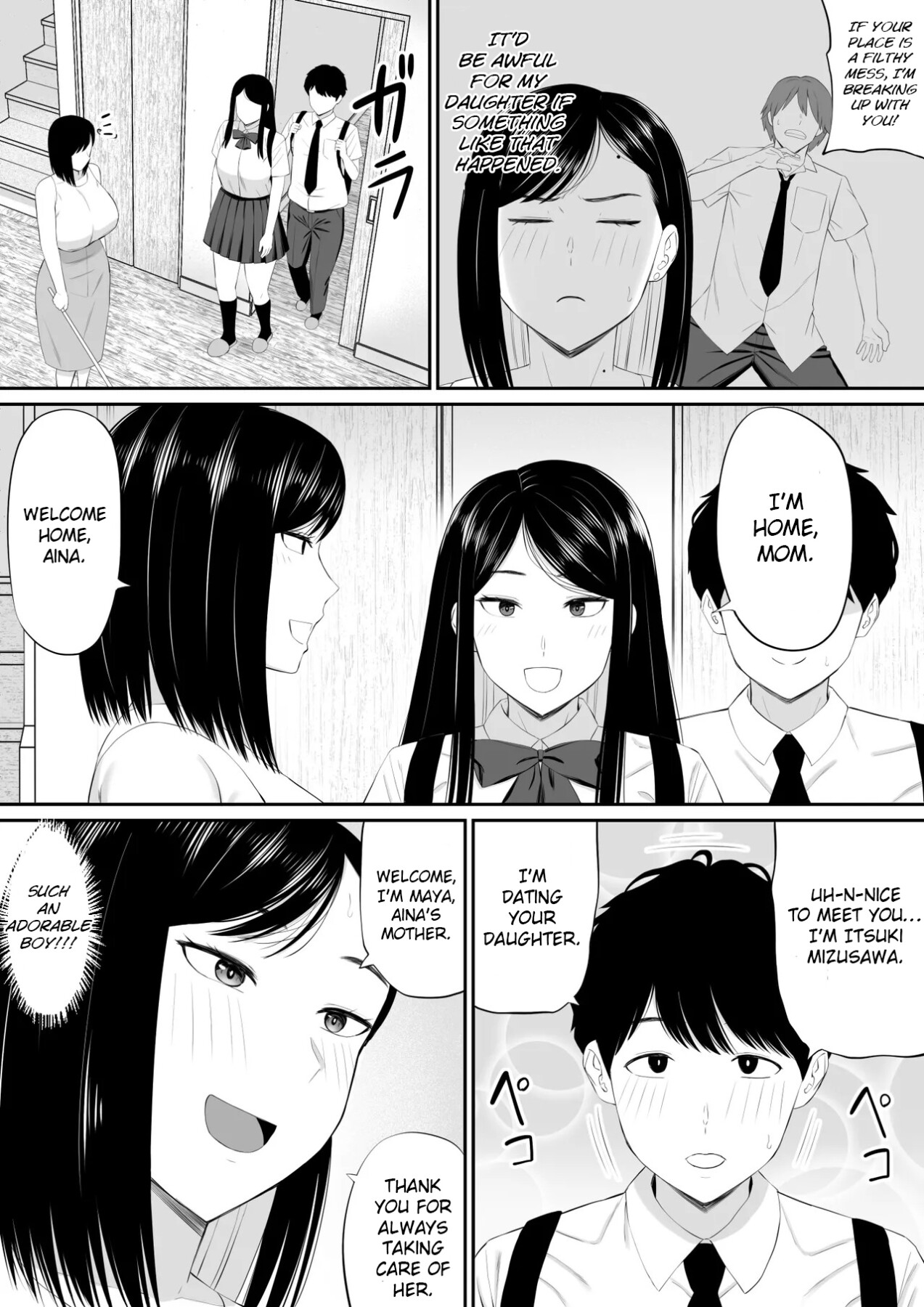 Hentai Manga Comic-Caring mother lends a hand at the request of her daughter's boyfriend-Read-3